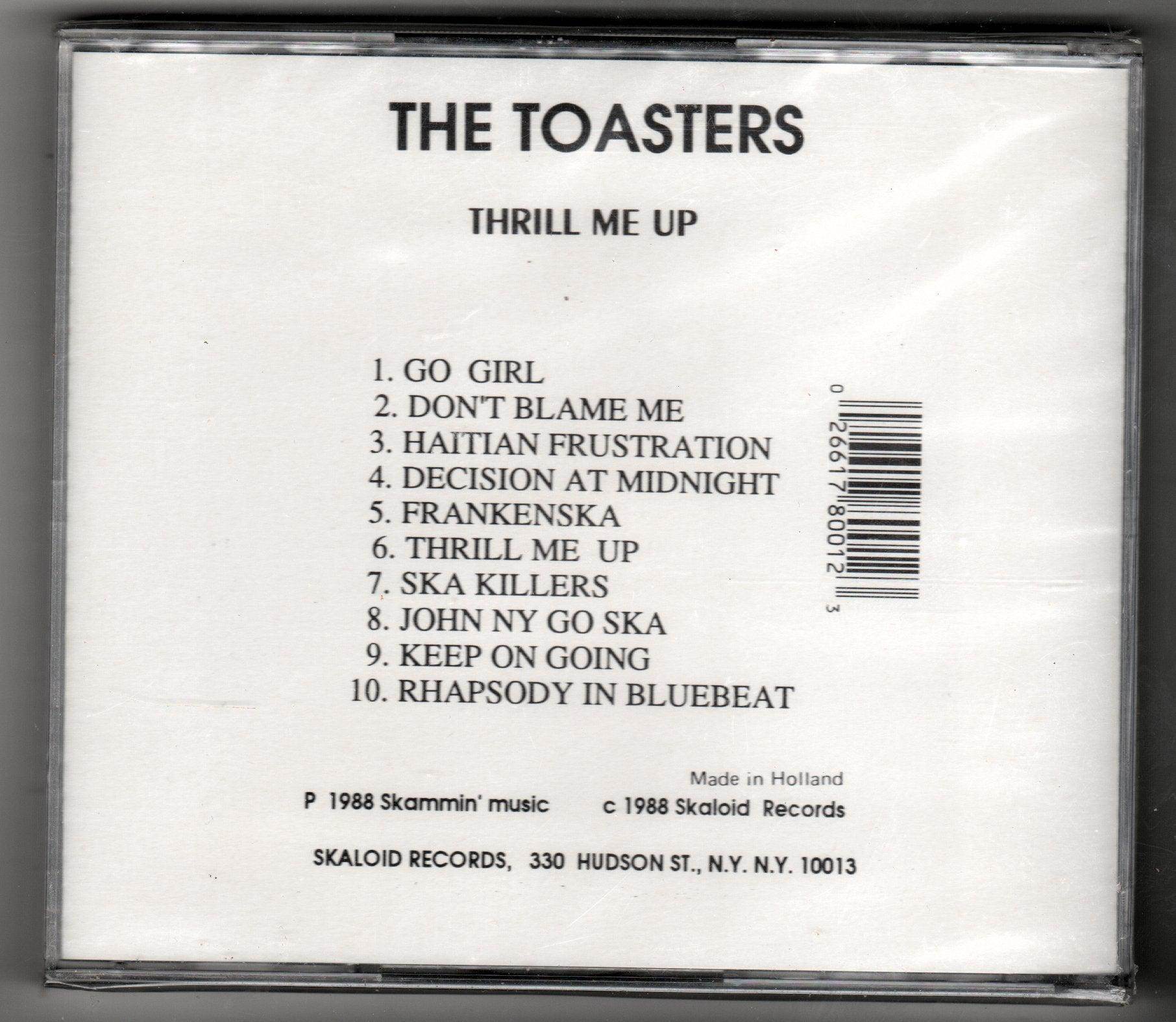 The Toasters Thrill Me Up NYC Ska Album CD Skaloid 1988 - TulipStuff
