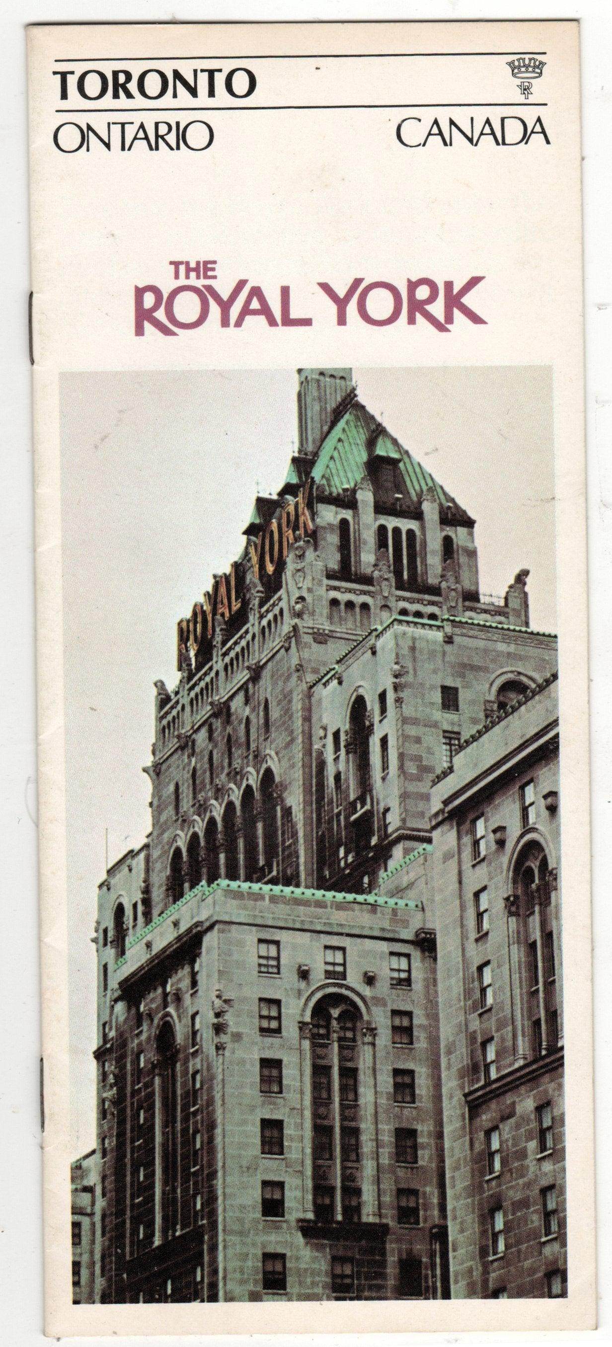 The Royal York CP Hotels Toronto Ontario Canada 1968 Brochure - TulipStuff