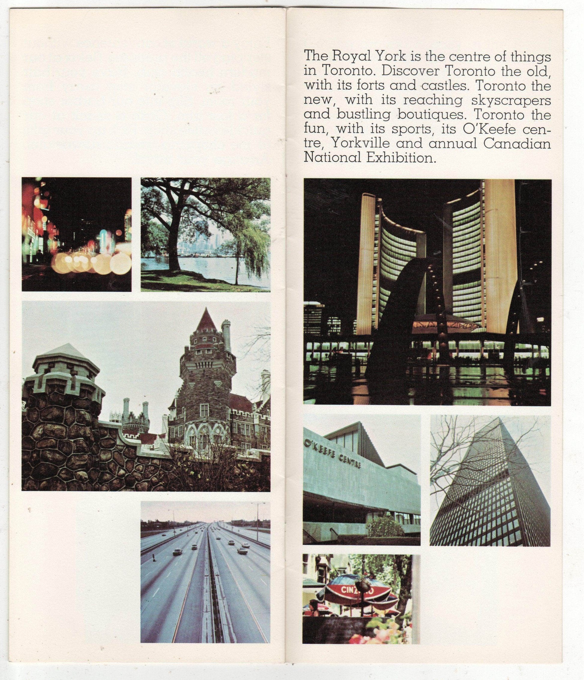 The Royal York CP Hotels Toronto Ontario Canada 1968 Brochure - TulipStuff