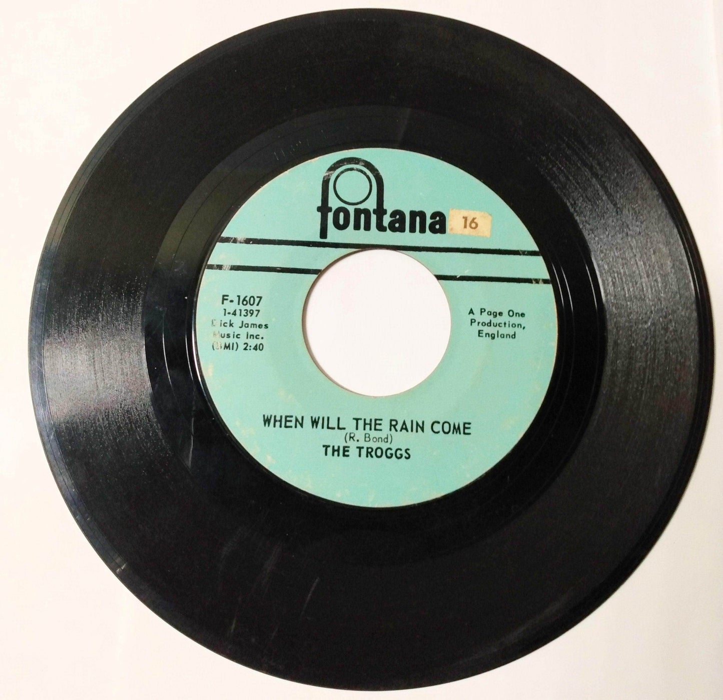 The Troggs Love Is All Around / When Will The Rain Come Vinyl 7" 1967 - TulipStuff