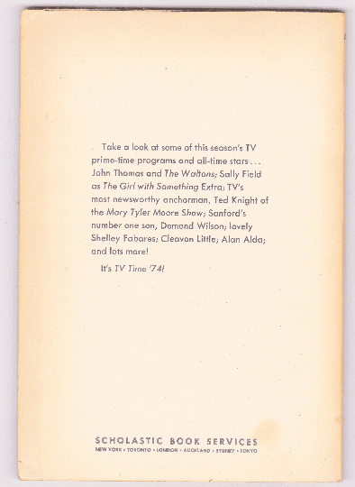 TV Time '74 Peggy Herz Paperbook Scholastic 1974 - TulipStuff