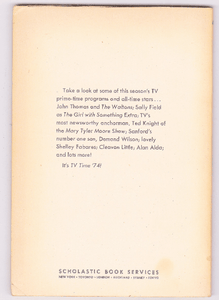 TV Time '74 Peggy Herz Paperbook Scholastic 1974 - TulipStuff