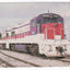 Auto-Train GE U36B Passenger Train Locomotive Postcard - TulipStuff