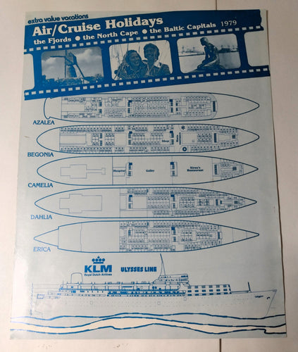 Ulysses Line ss Calypso (ex Southern Cross Azure Seas) 1979 Brochure - TulipStuff