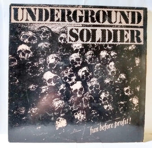 Underground Soldier Fun Before Profit Vinyl 12" 1985 DC Hardcore Female Punk - TulipStuff