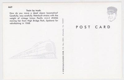 Union Pacific 4-6-2 Steam Locomotive Being Transported By Truck - TulipStuff