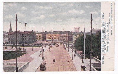 Utsikt Ofver Norrbro Fran KGL Slottet Stockholm Sweden 1909 - TulipStuff