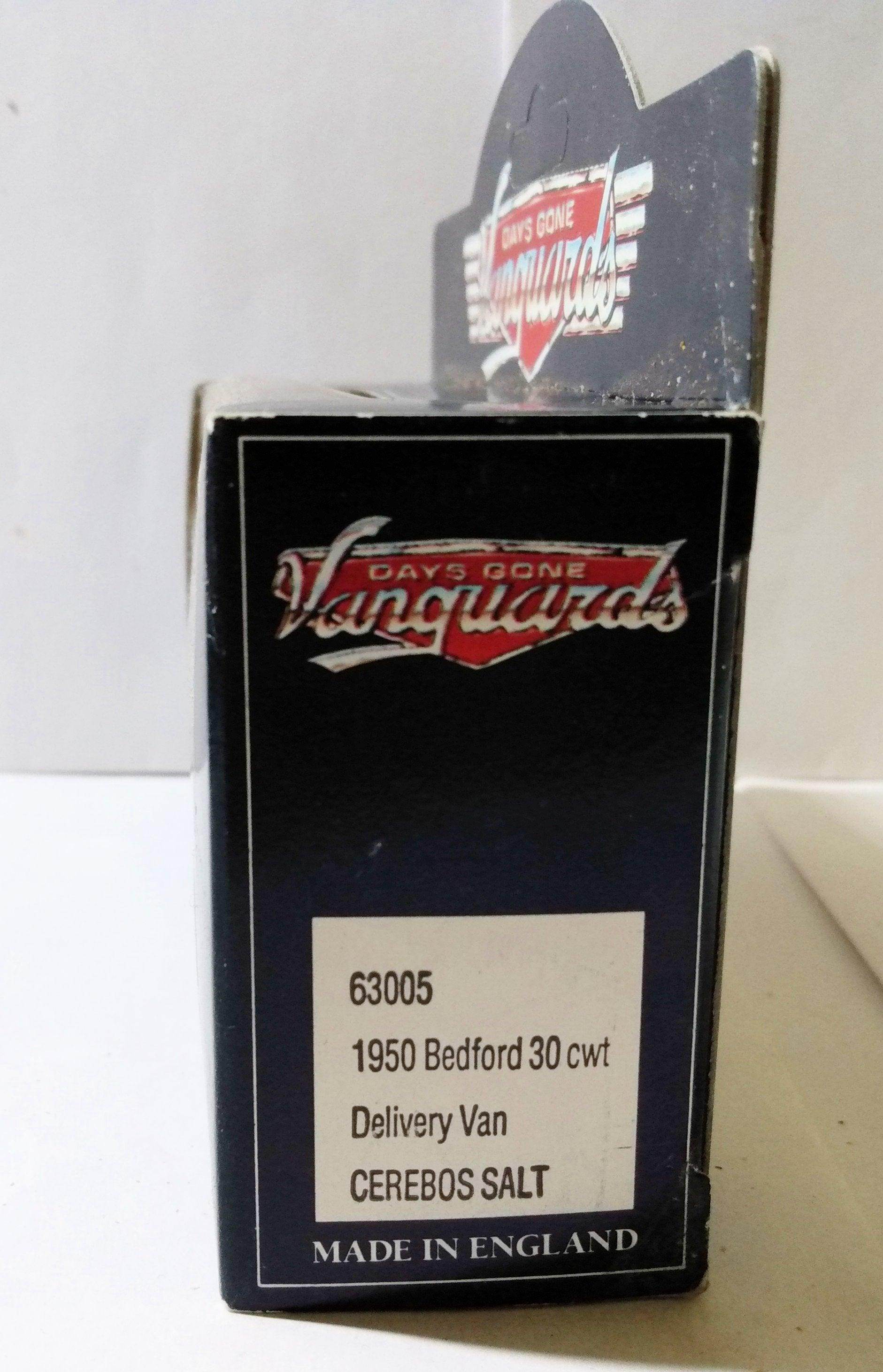 Lledo Vanguards DG63 1950 Bedford 30 CWT Delivery Van Cerebos Salt - TulipStuff
