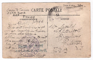 Vannes La Tour du Connetable et les Remparts 1918 WW1 Soldier Mail - TulipStuff