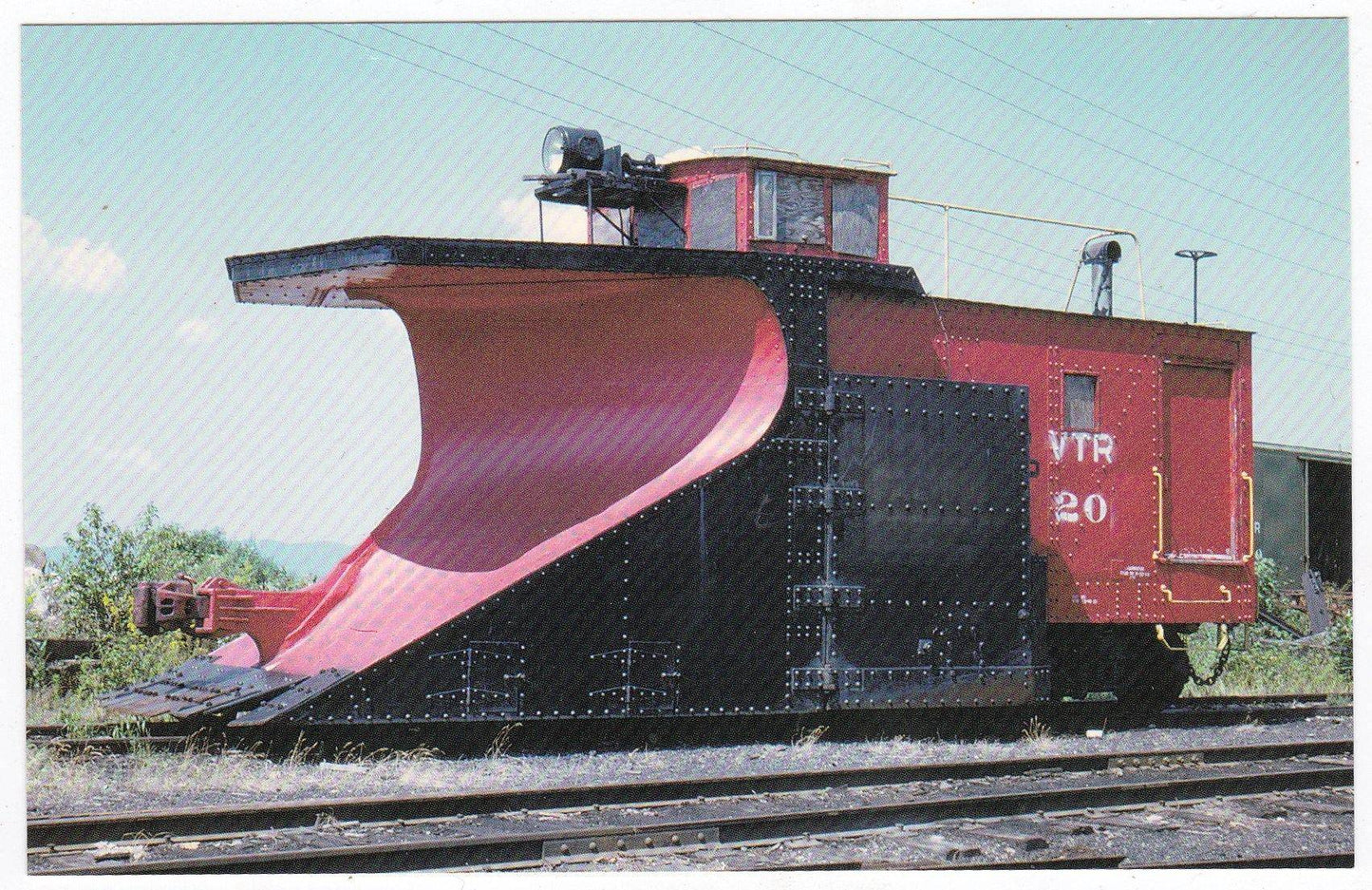 Vermont Railway Winged Wedge Snow Plow #20 in 1973 - TulipStuff