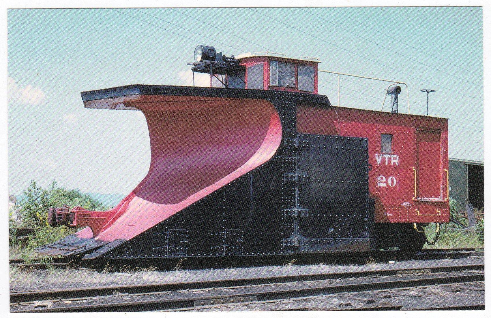 Vermont Railway Winged Wedge Snow Plow #20 in 1973 - TulipStuff