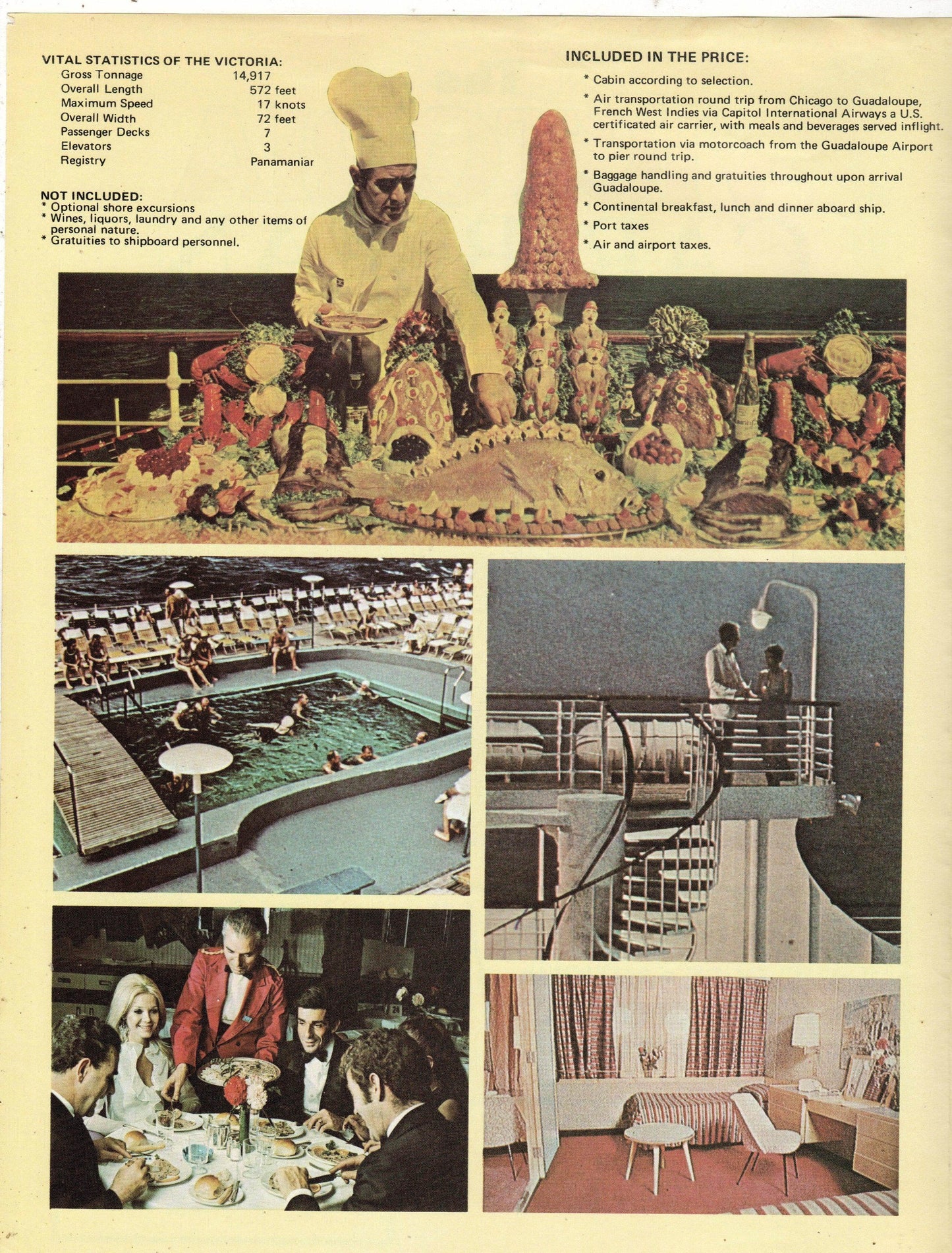 Chandris Cruises The Victoria 1977-78 Caribbean Air/Sea Brochure - TulipStuff