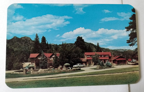Voelkel's Glacier Lodge Big Thompson River Colorado Rockies 1950's - TulipStuff