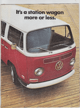 Load image into Gallery viewer, VW Volkswagen Bus Campmobile Kombi 1972 Dealer Brochure - TulipStuff
