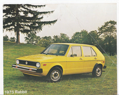 Volkswagen 1975 VW Rabbit Auto Sales Brochure - TulipStuff