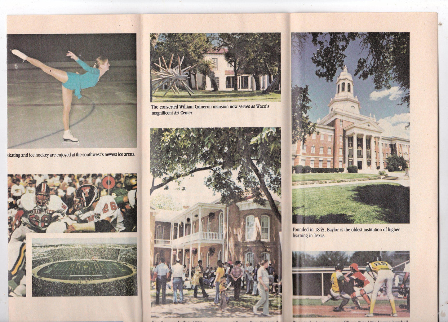 Waco A Texas Adventure 1982 Travel Brochure - TulipStuff