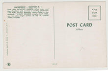 Load image into Gallery viewer, Waterfront Harbor Port O&#39;Call Marina Newport Rhode Island 1950&#39;s - TulipStuff

