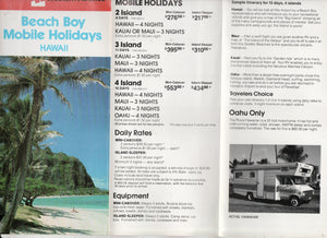 Western Airlines Hawaii Beach Boy Mobile Holidays Camper/RV 1981 - TulipStuff