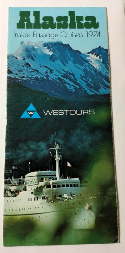 Westours mv West Star Spirit of London Alaska Cruise Brochure 1974 - TulipStuff
