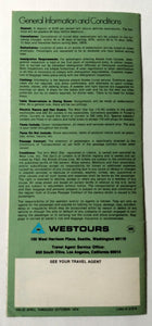 Westours mv West Star Spirit of London Alaska Cruise Brochure 1974 - TulipStuff
