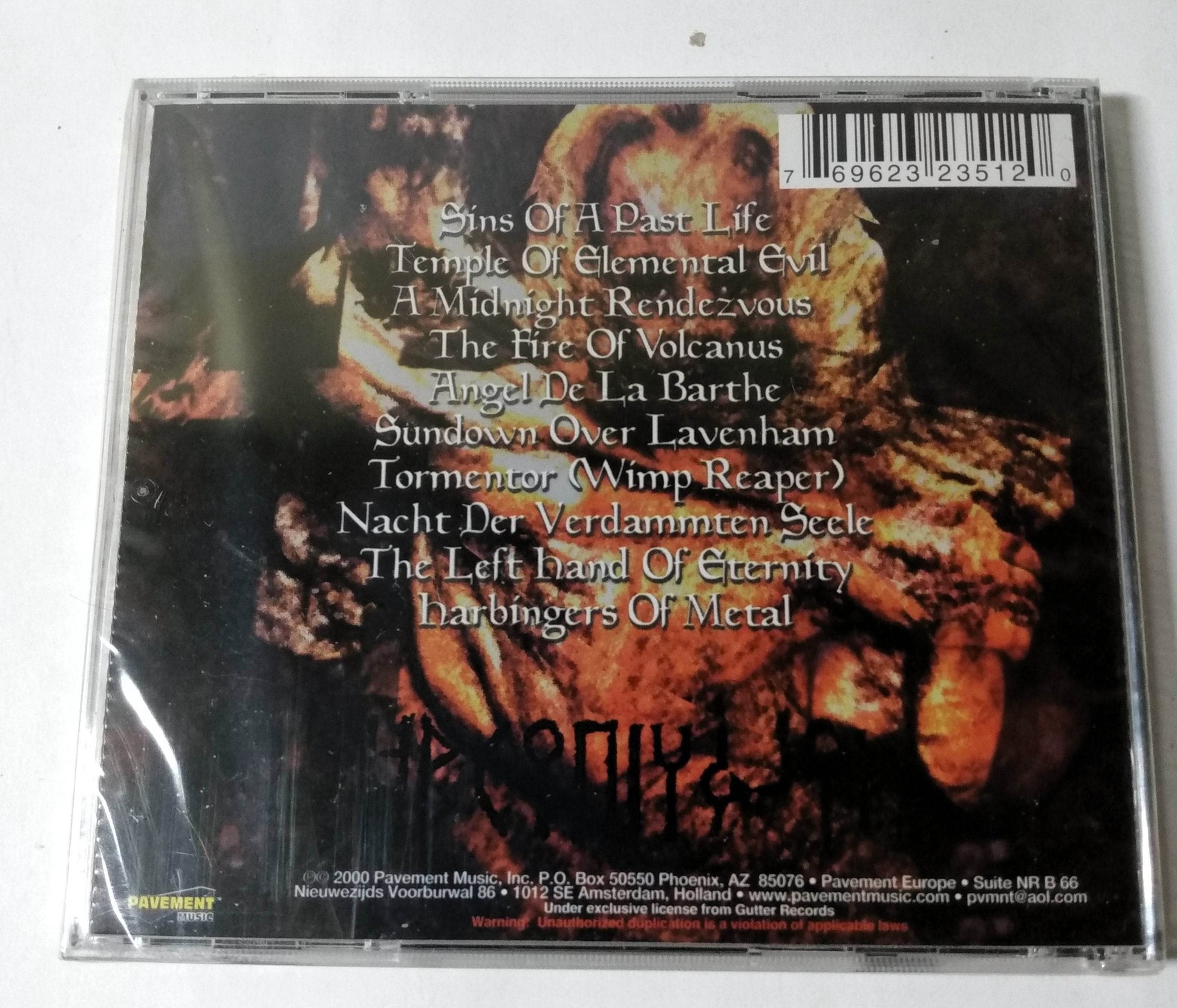 Wizzard Songs Of Sins And Decadence Black Metal Album CD 2000 - TulipStuff