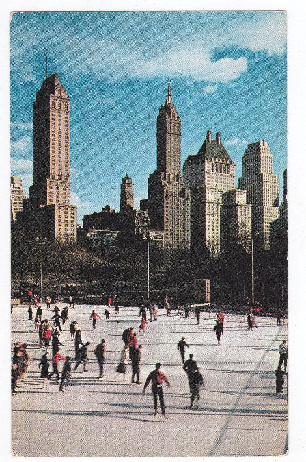 Wollman Memorial Ice Skating Rink Central Park New York City 1959 - TulipStuff