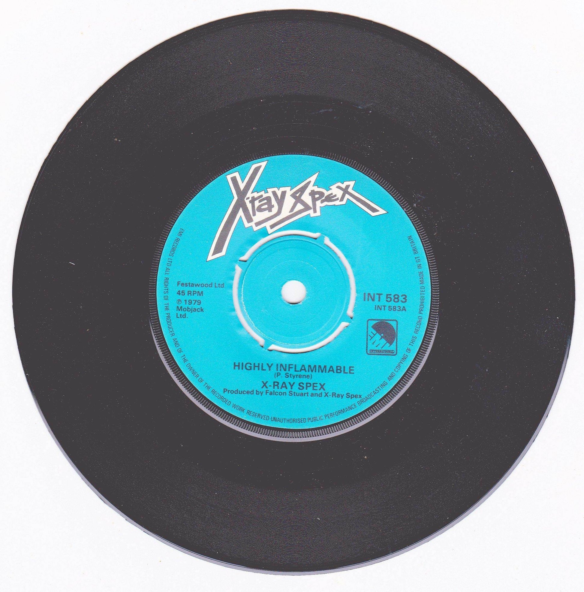 X-Ray Spex Highly Inflammable Warrior In Woolworths 7" Vinyl 1979 - TulipStuff