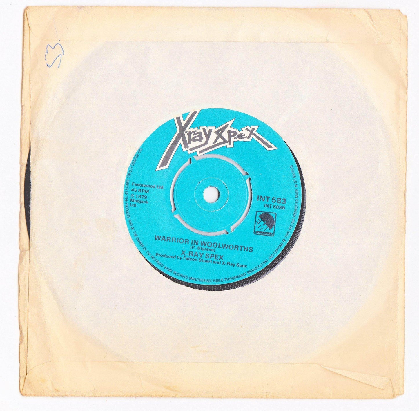 X-Ray Spex Highly Inflammable Warrior In Woolworths 7" Vinyl 1979 - TulipStuff