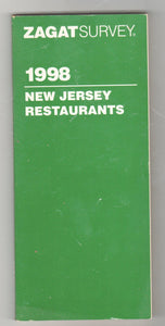 Zagat Survey New Jersey Restaurants 1998 - TulipStuff