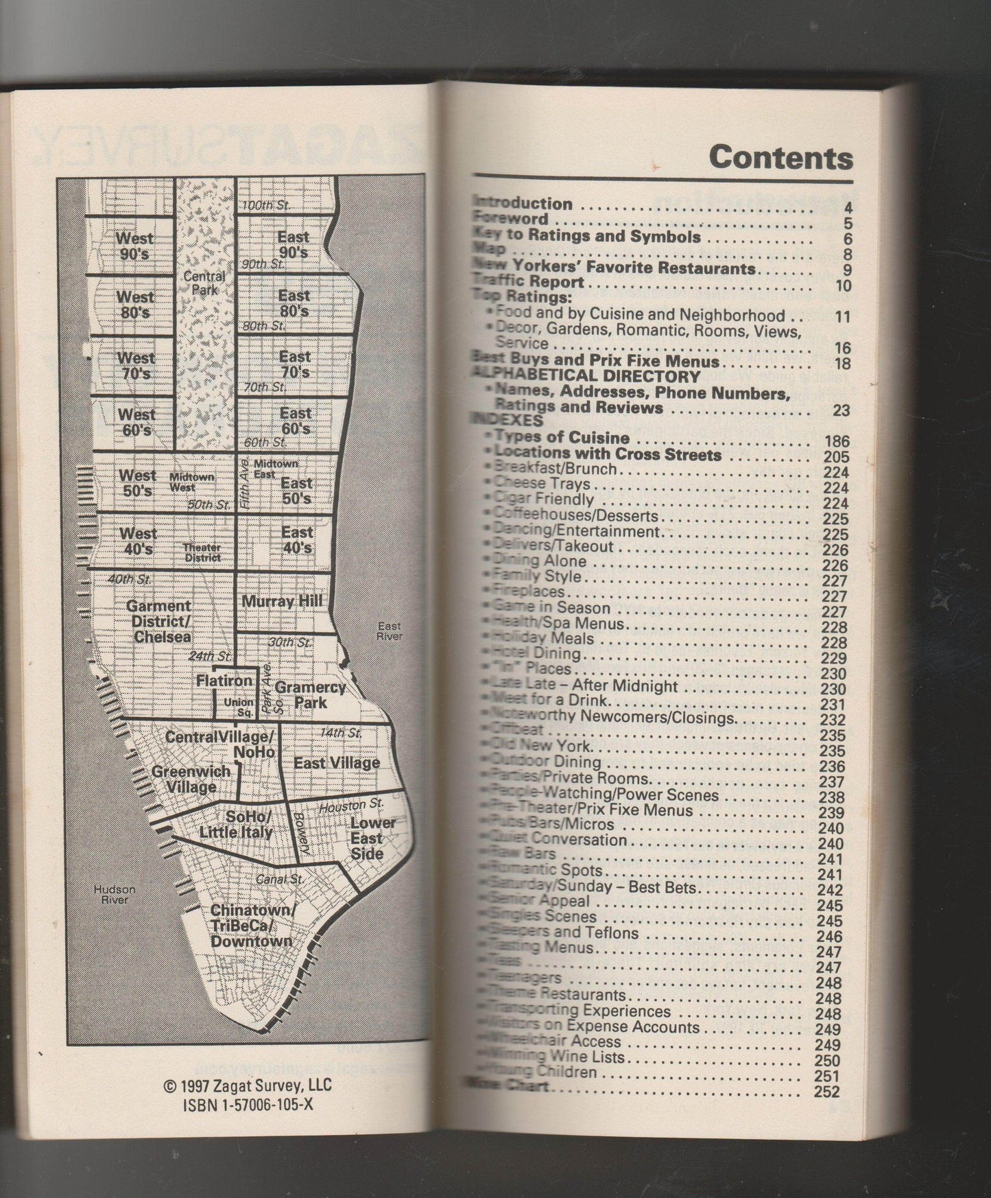 Zagat Survey New York City Restaurants 1998 - TulipStuff