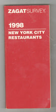 Load image into Gallery viewer, Zagat Survey New York City Restaurants 1998 - TulipStuff
